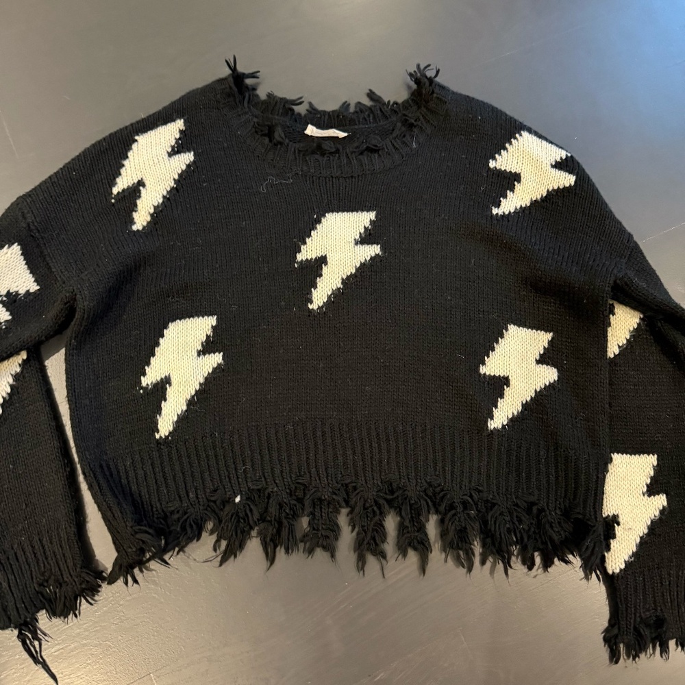 rock and rags oversized sweater